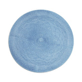 Jogo Americano Redondo Crochet Azul Claro 38cm - Ela Decora